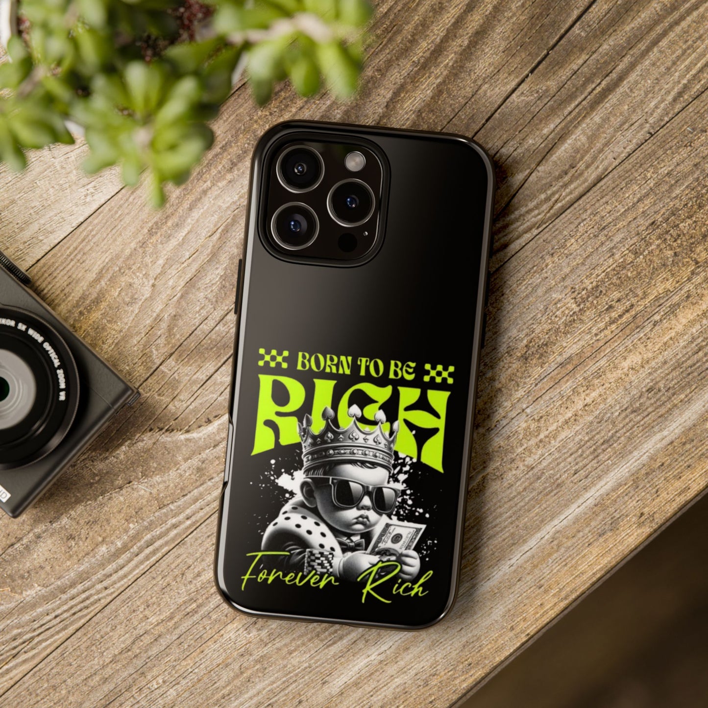 ,, Born to Be Rich"-Phone Case