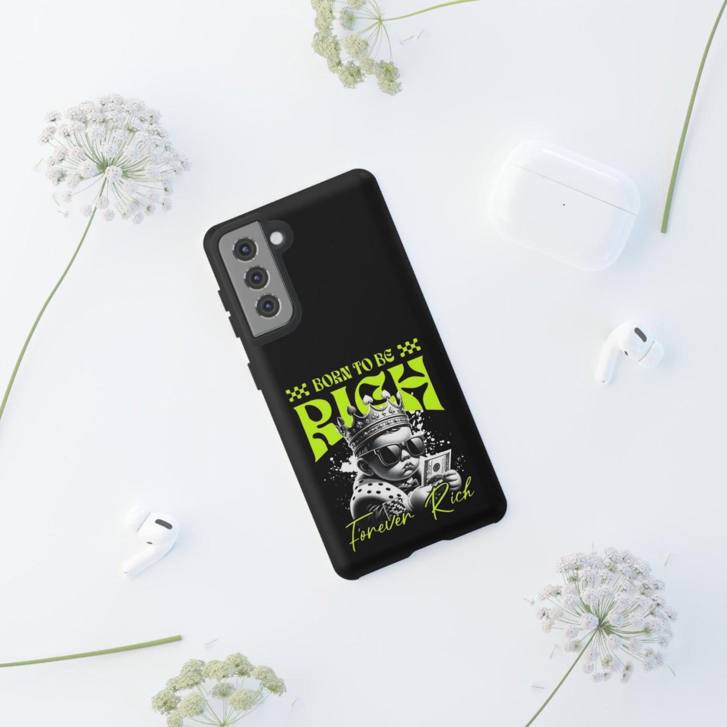 ,, Born to Be Rich"-Phone Case