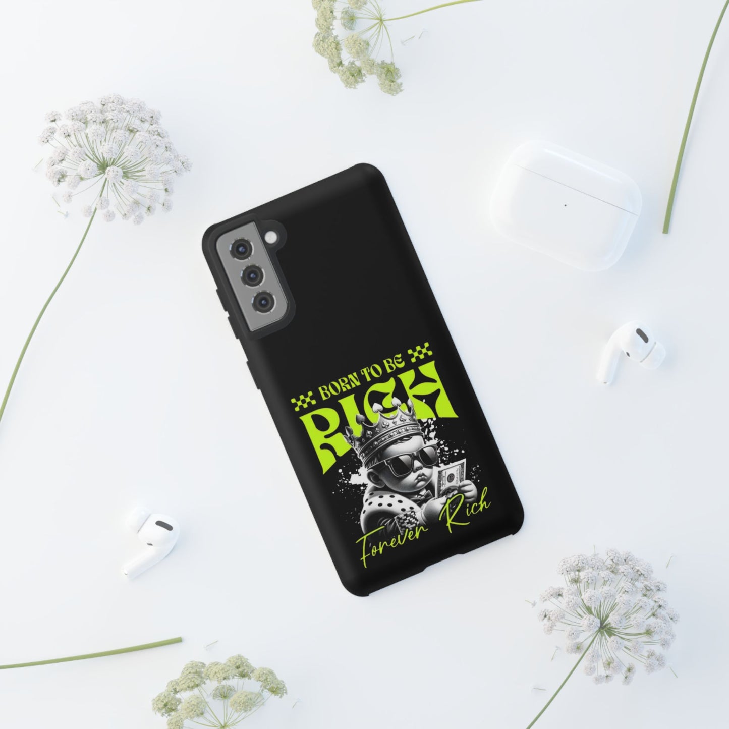 ,, Born to Be Rich"-Phone Case