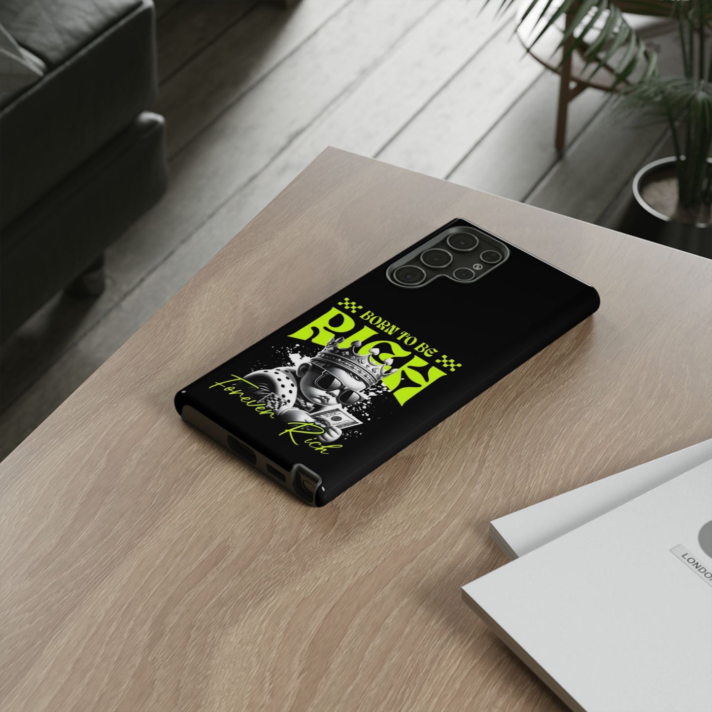 ,, Born to Be Rich"-Phone Case