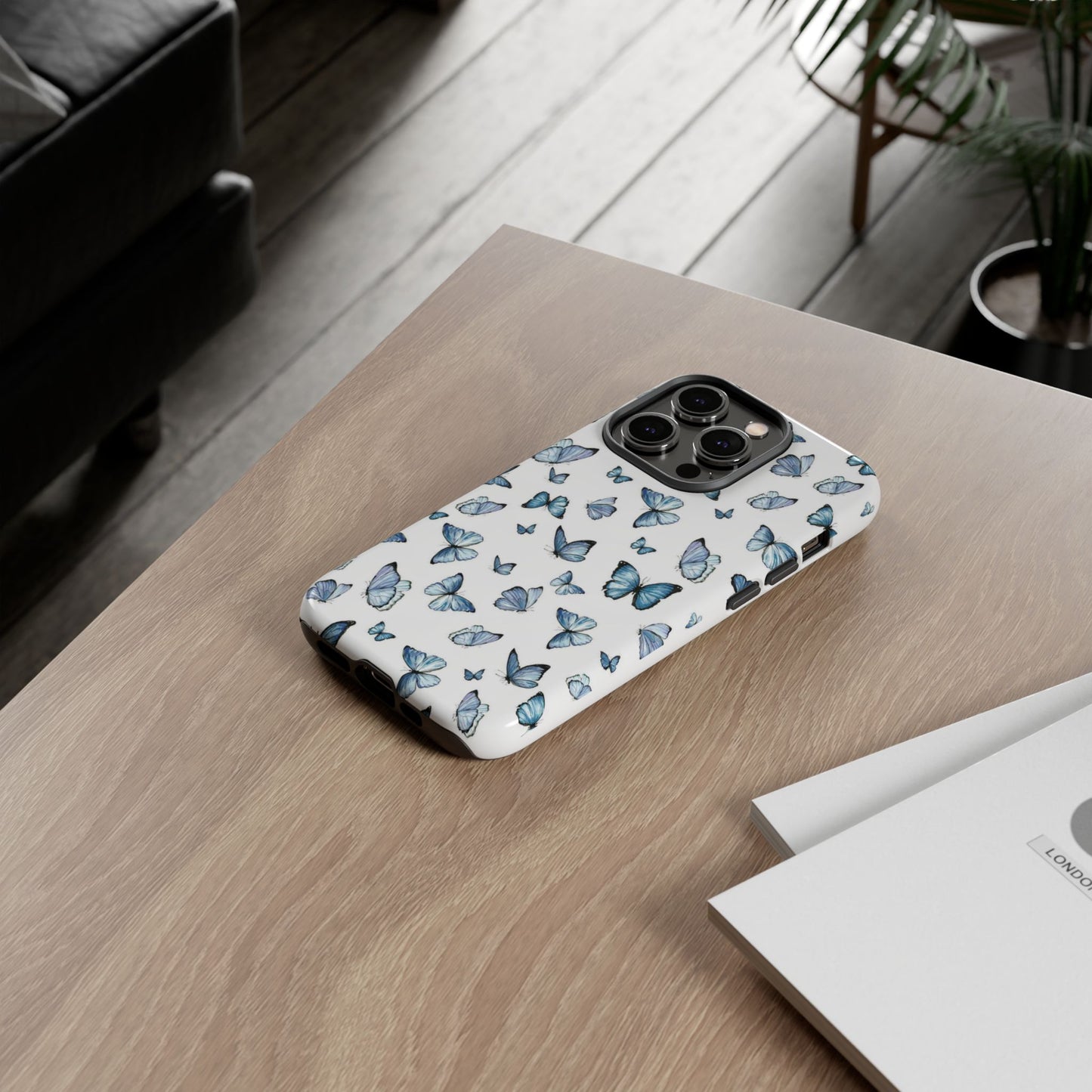 Blue Flutter Phone Case - Stylish & Protective Cover