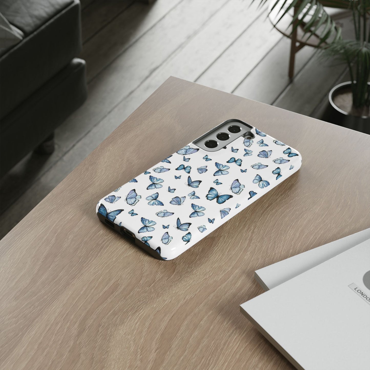 Blue Flutter Phone Case - Stylish & Protective Cover