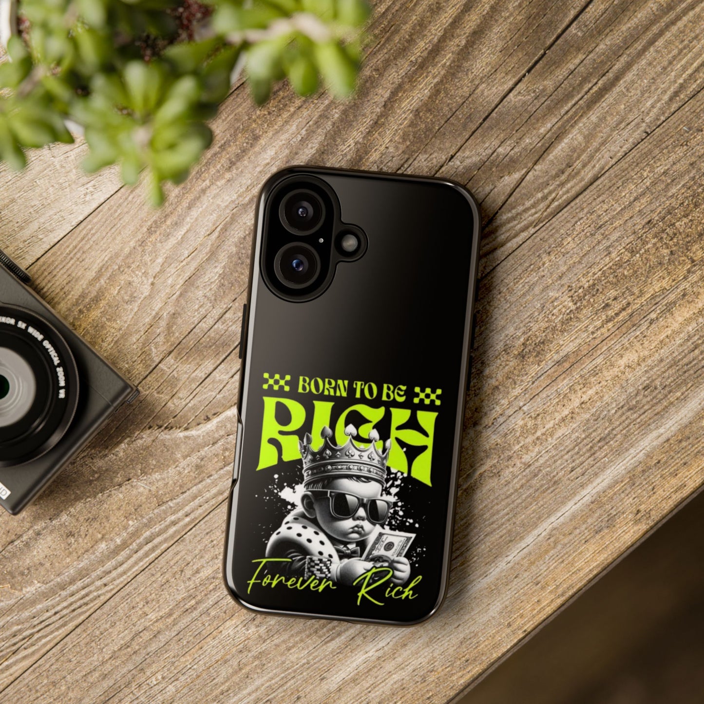 ,, Born to Be Rich"-Phone Case