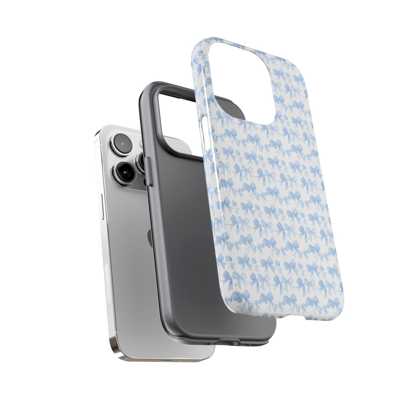 Blue Bow - Phone Case