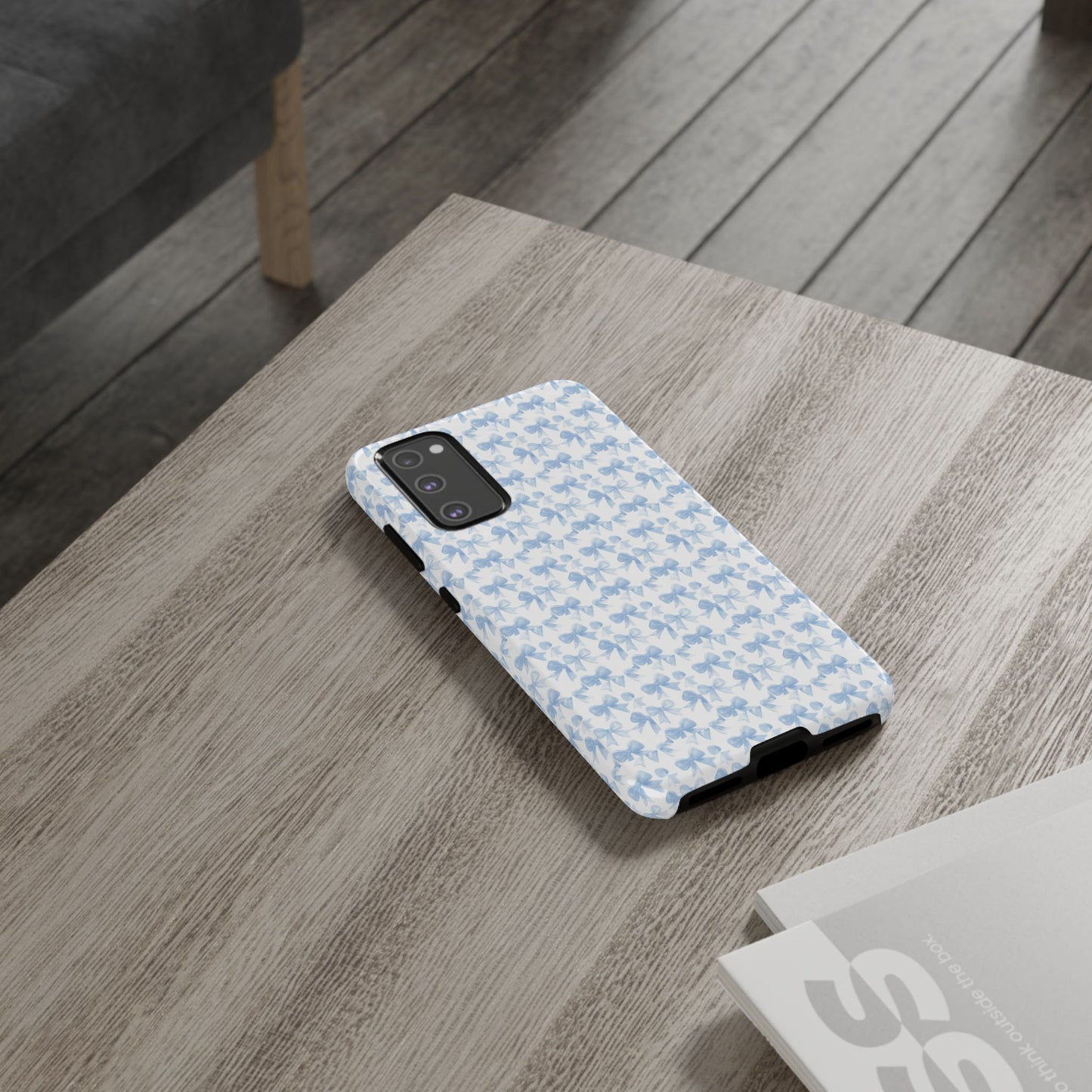 Blue Bow - Phone Case