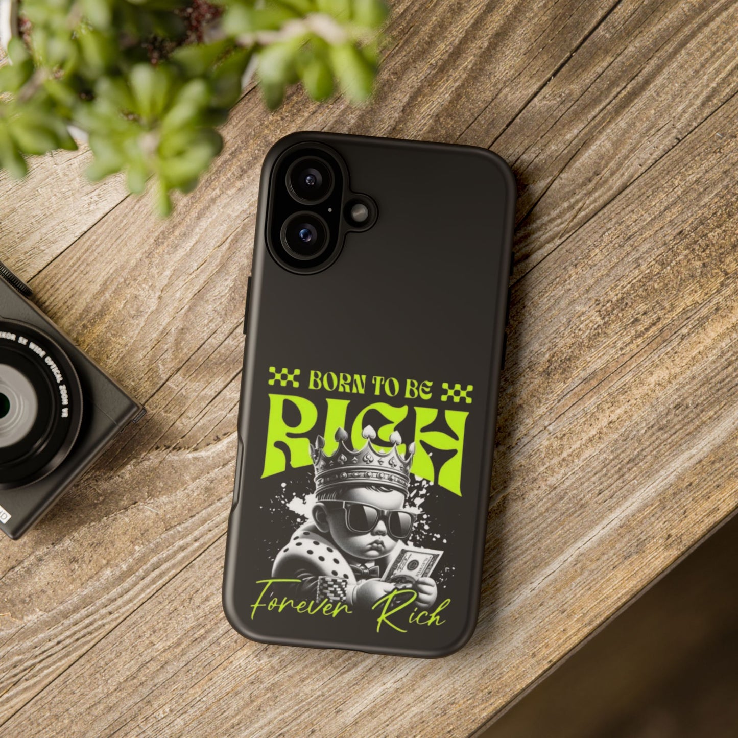 ,, Born to Be Rich"-Phone Case