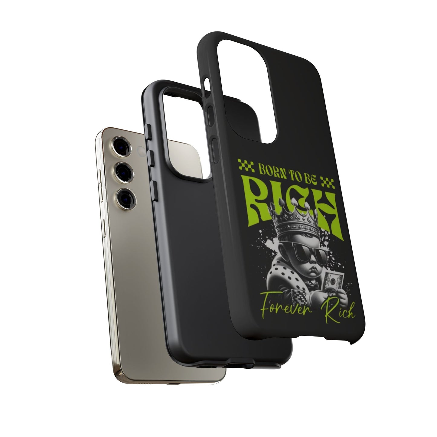 ,, Born to Be Rich"-Phone Case