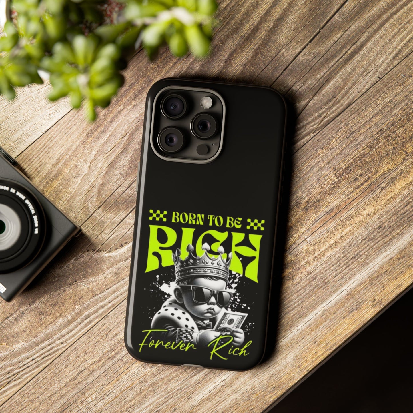 ,, Born to Be Rich"-Phone Case