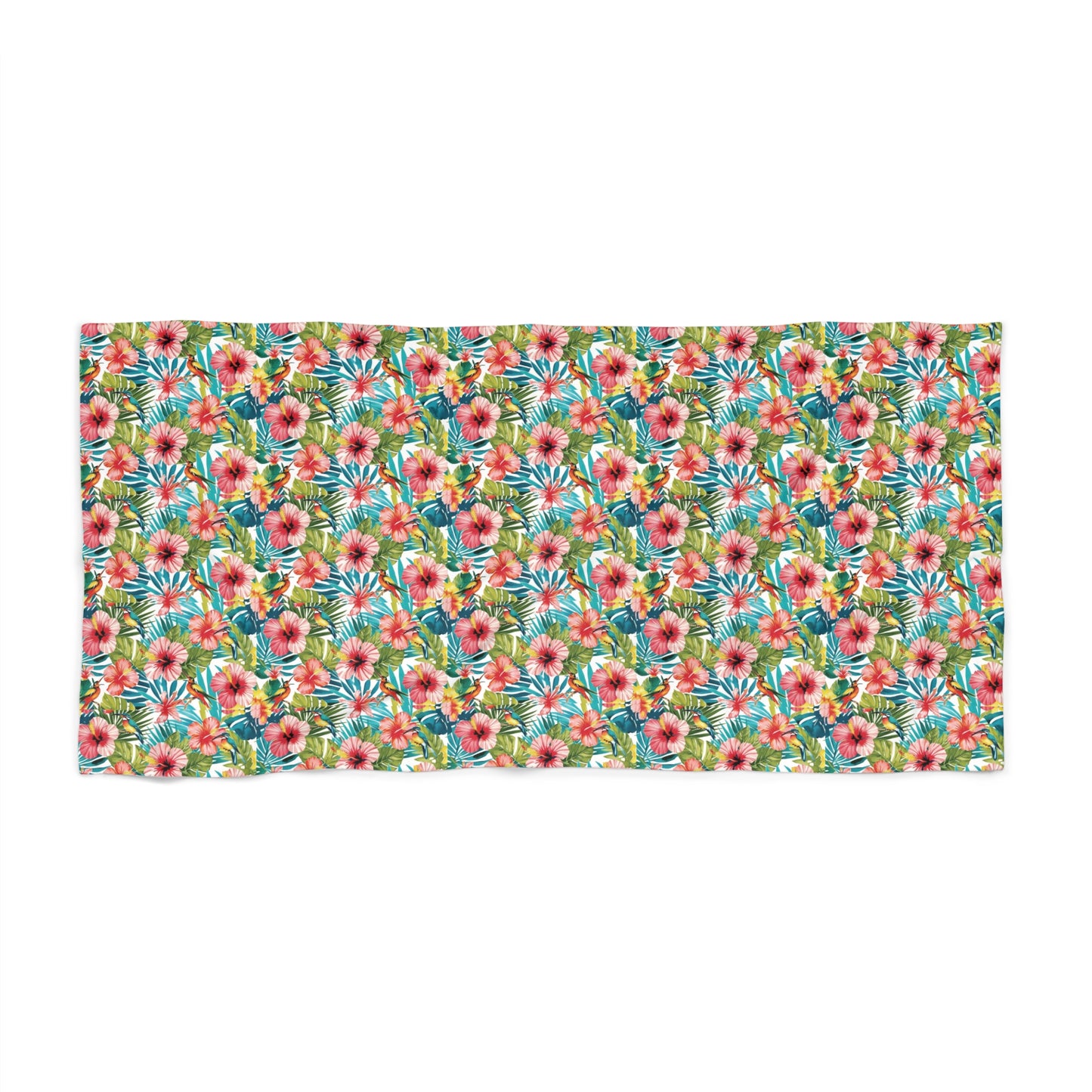 Tropical Floral Collection Towel - Ideal for Summer Fun and Relaxation