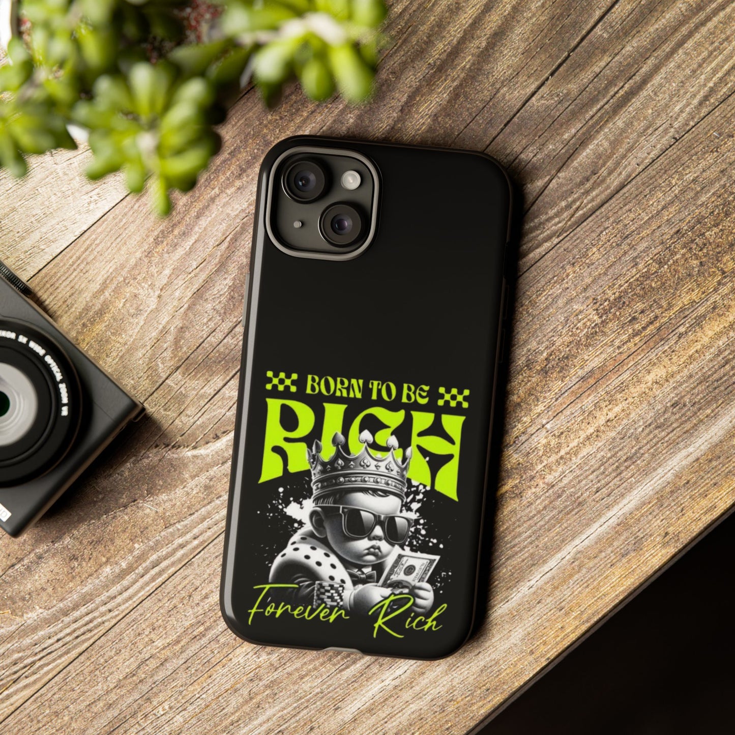 ,, Born to Be Rich"-Phone Case