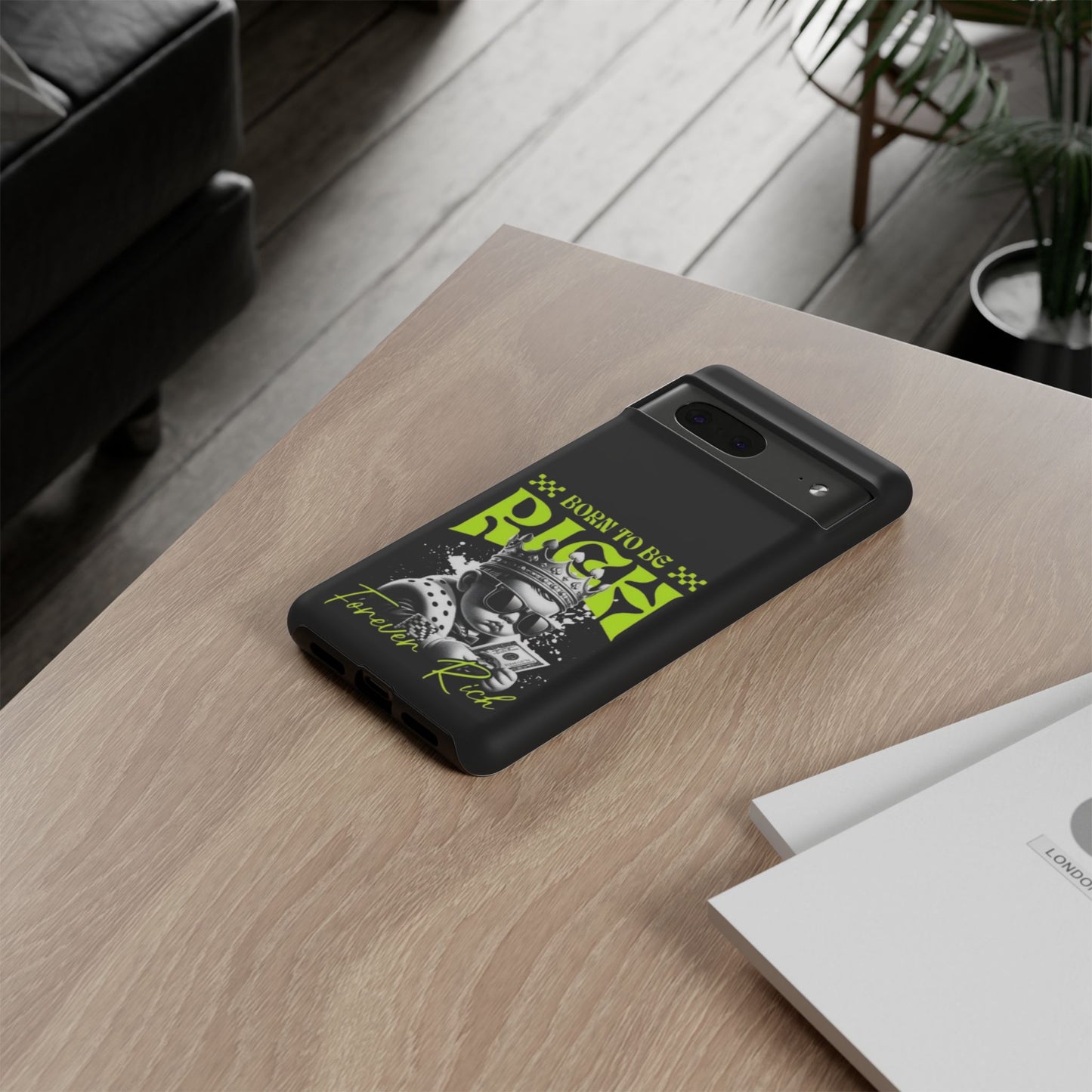 ,, Born to Be Rich"-Phone Case