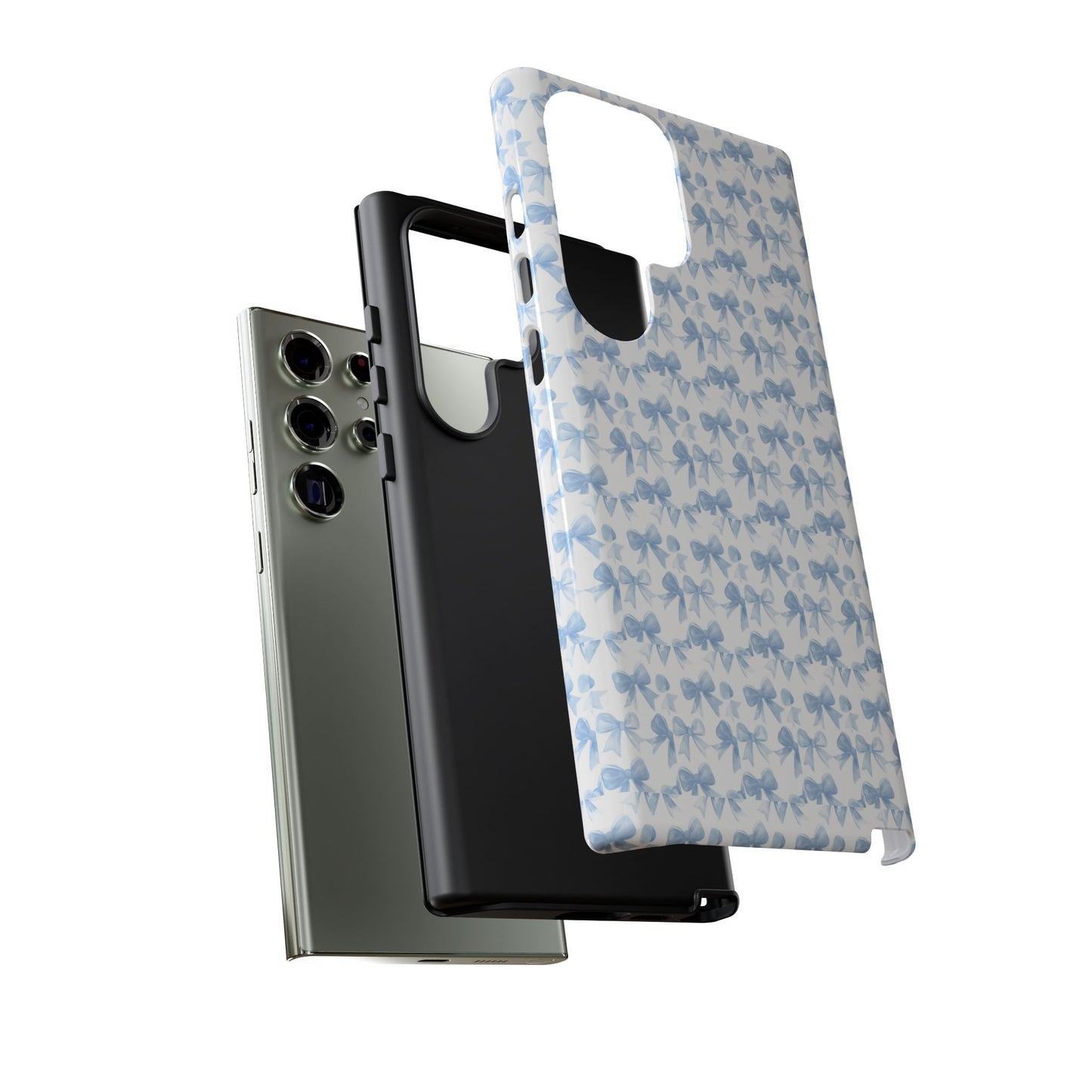 Blue Bow - Phone Case
