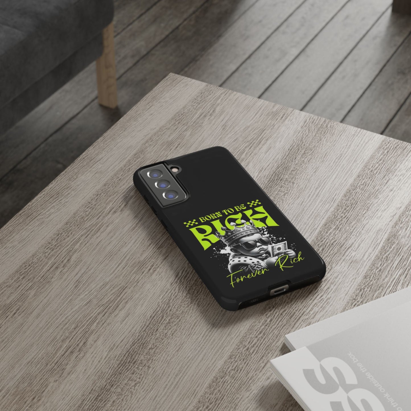 ,, Born to Be Rich"-Phone Case