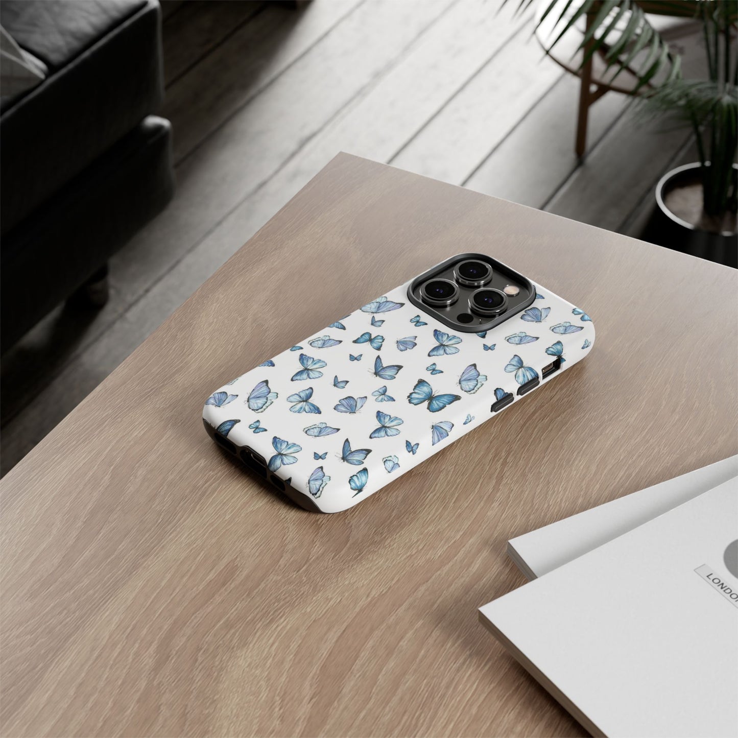 Blue Flutter Phone Case - Stylish & Protective Cover