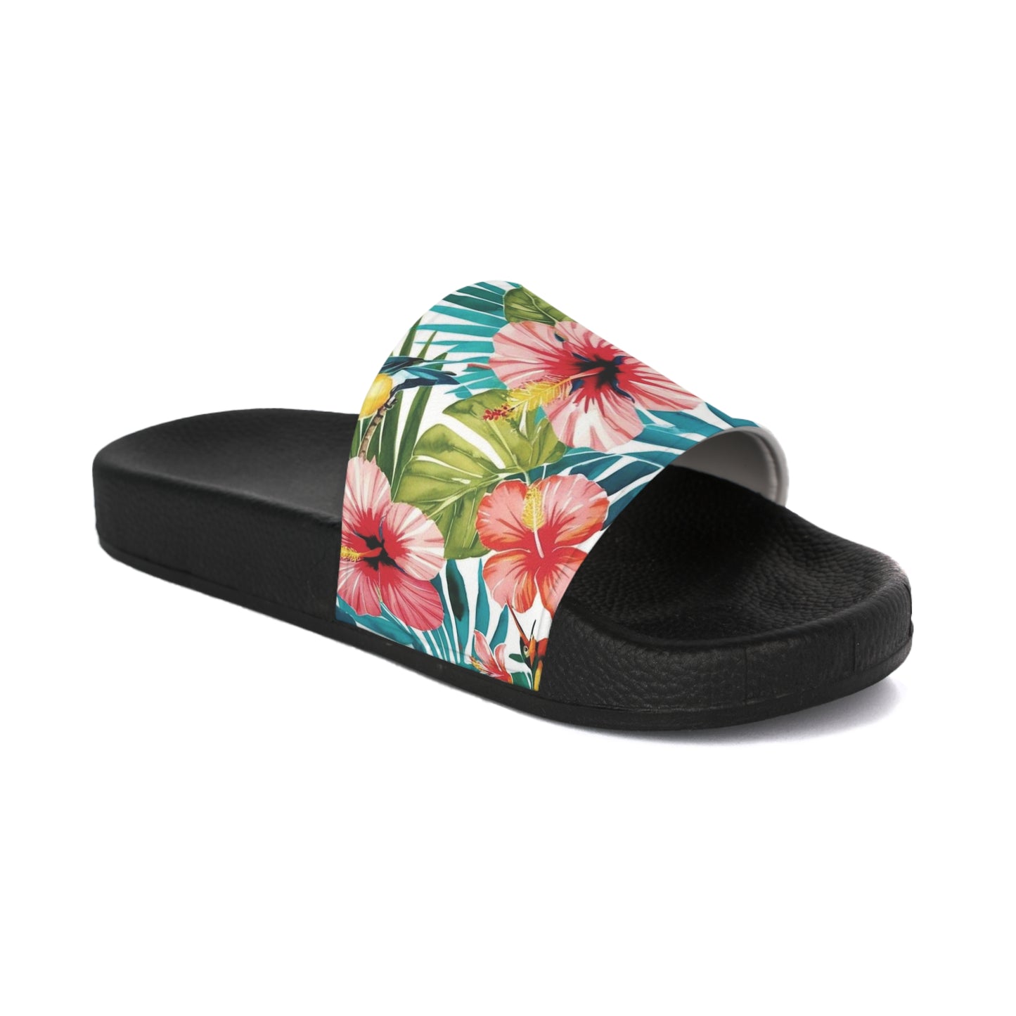 Tropical Floral Collection Slide Sandals - Summer