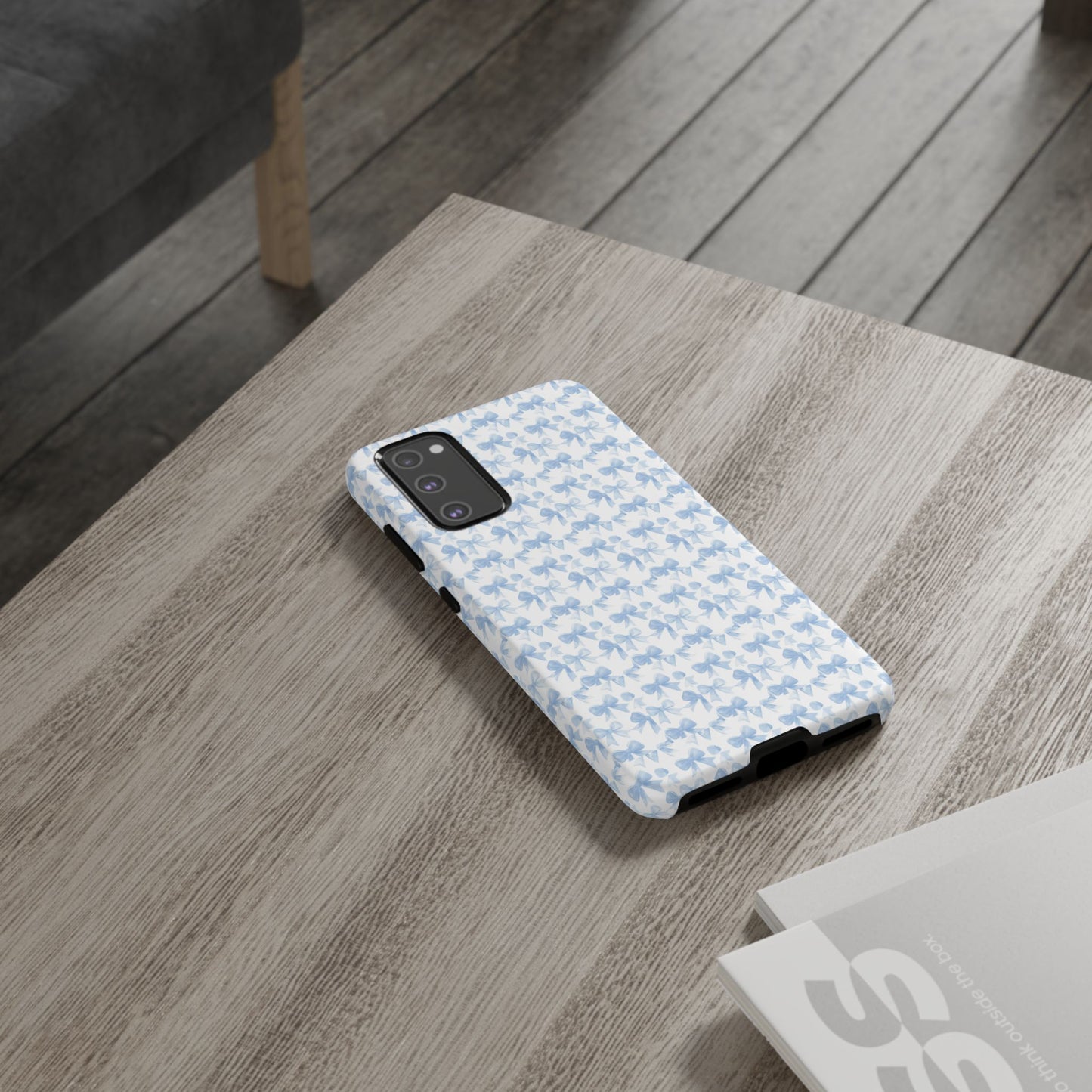 Blue Bow - Phone Case