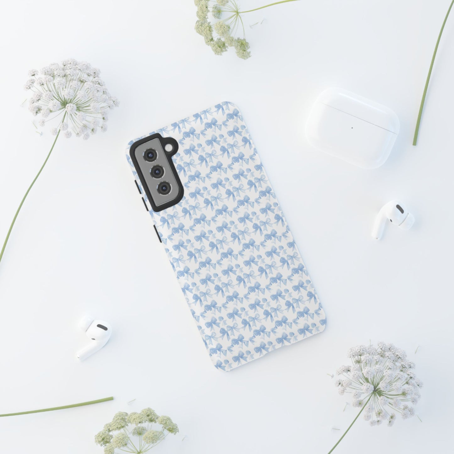 Blue Bow - Phone Case