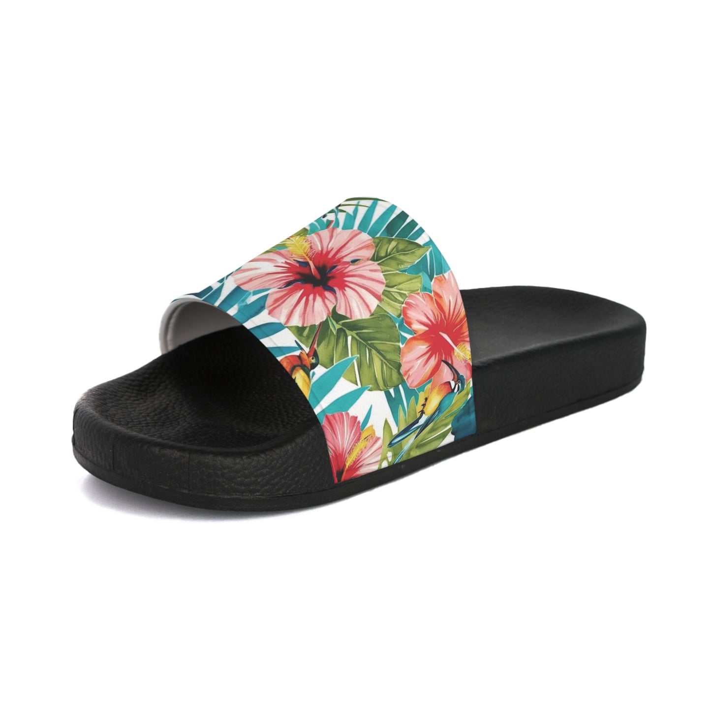 Tropical Floral Collection Slide Sandals - Summer