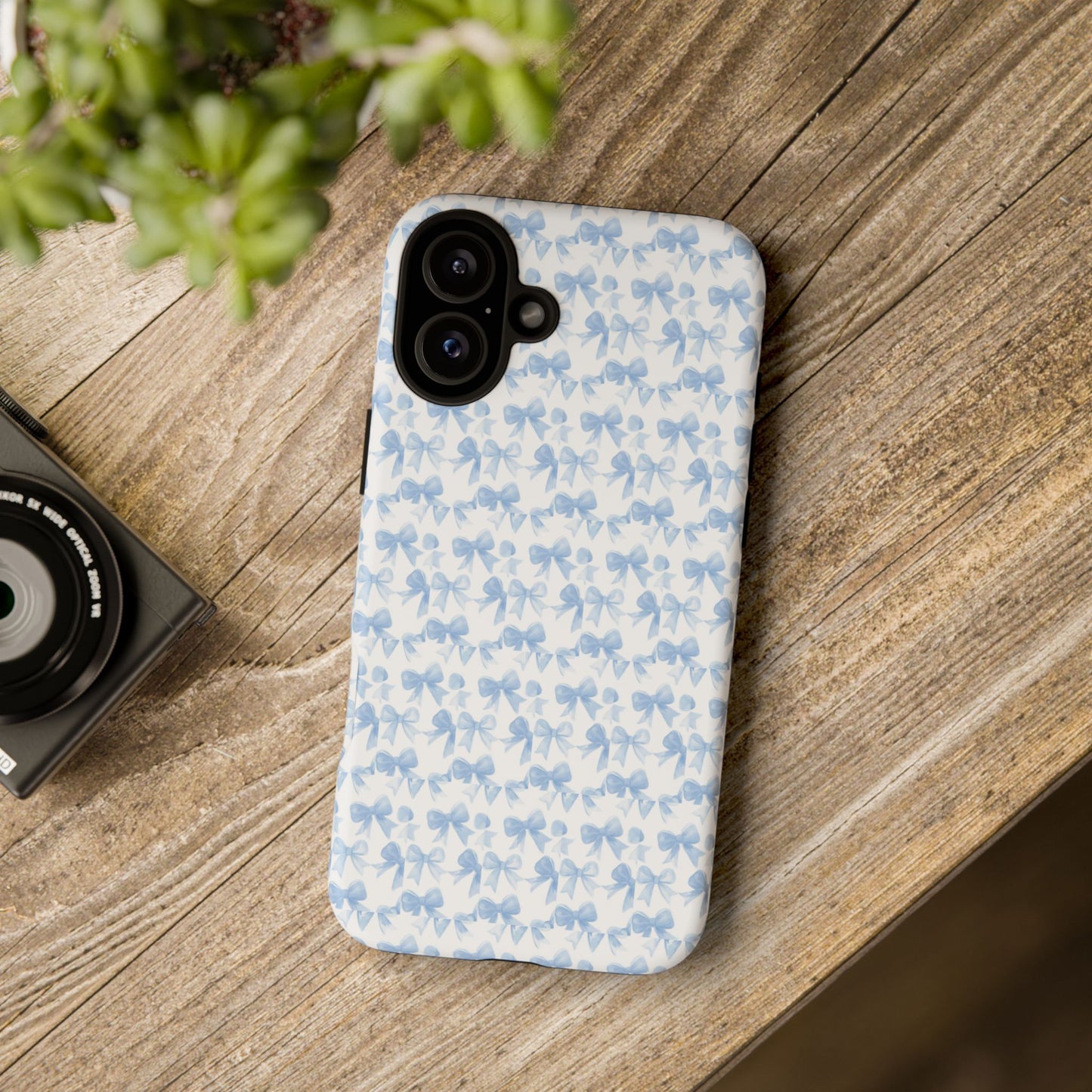 Blue Bow - Phone Case