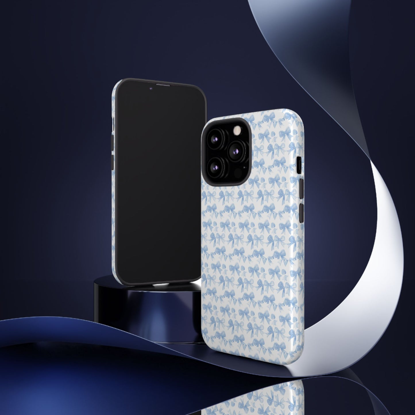 Blue Bow - Phone Case