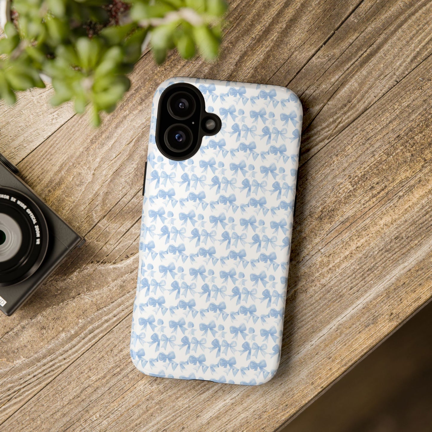 Blue Bow - Phone Case