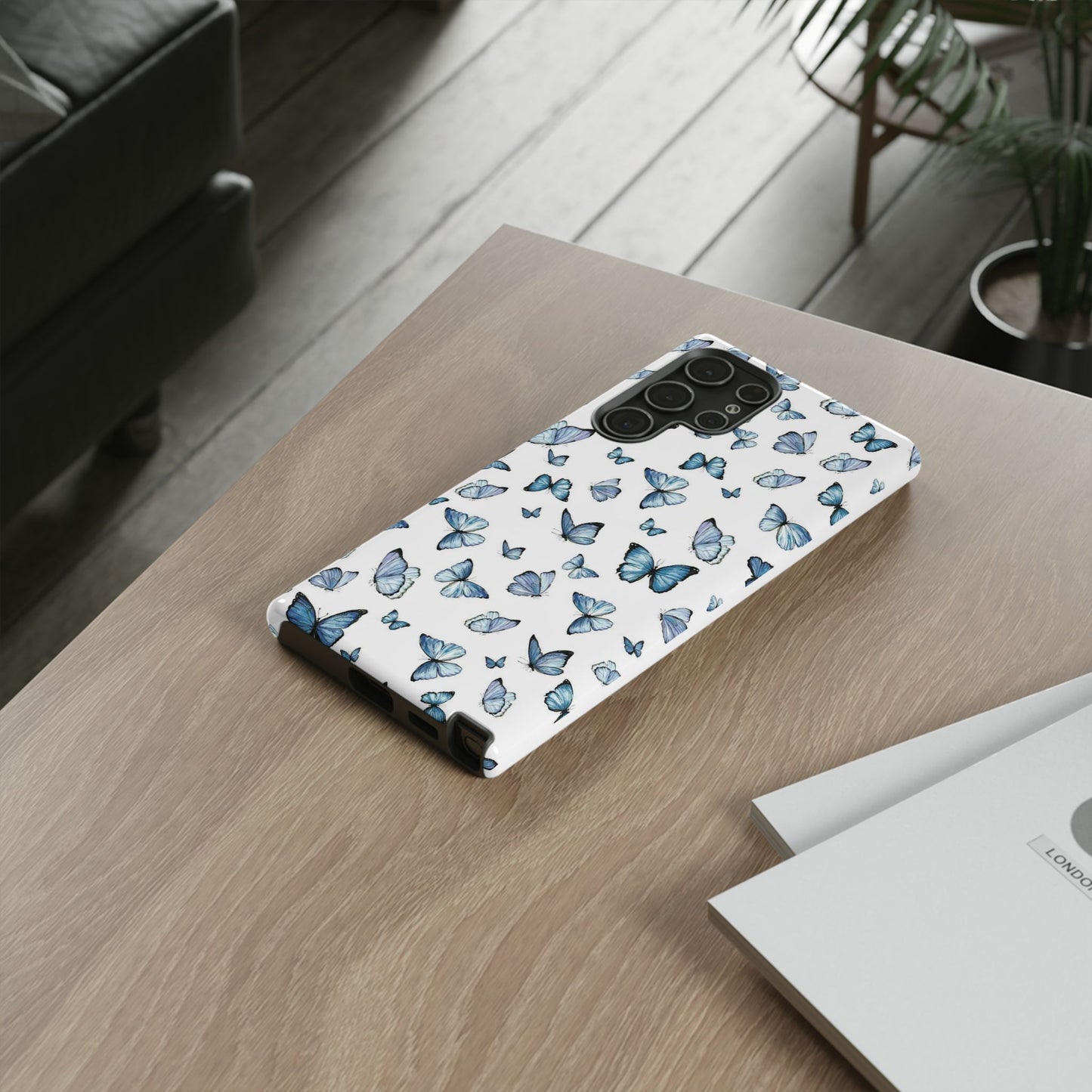 Blue Flutter Phone Case - Stylish & Protective Cover