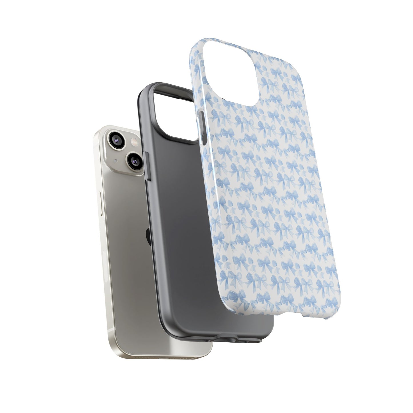 Blue Bow - Phone Case