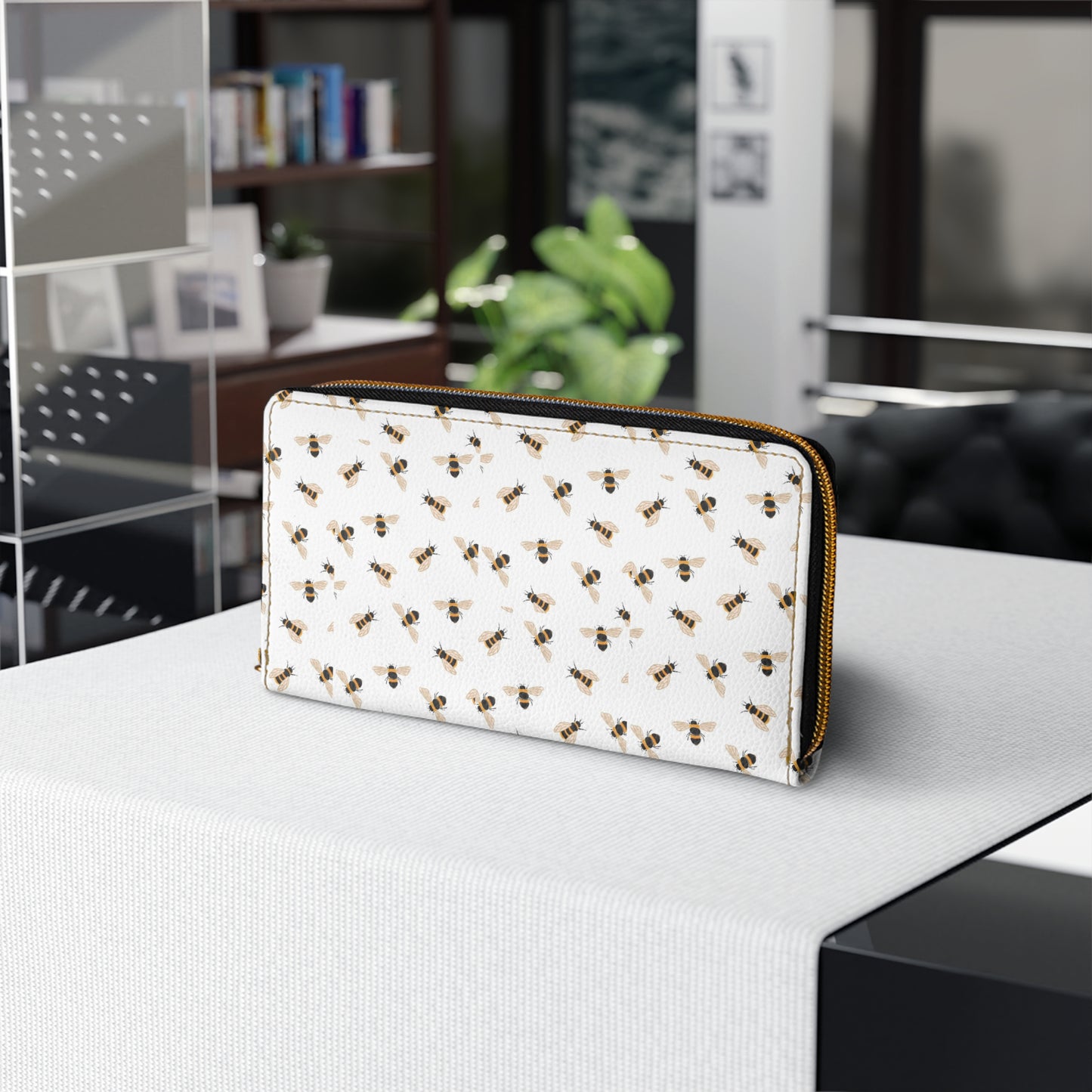 Bee Zipper Wallet