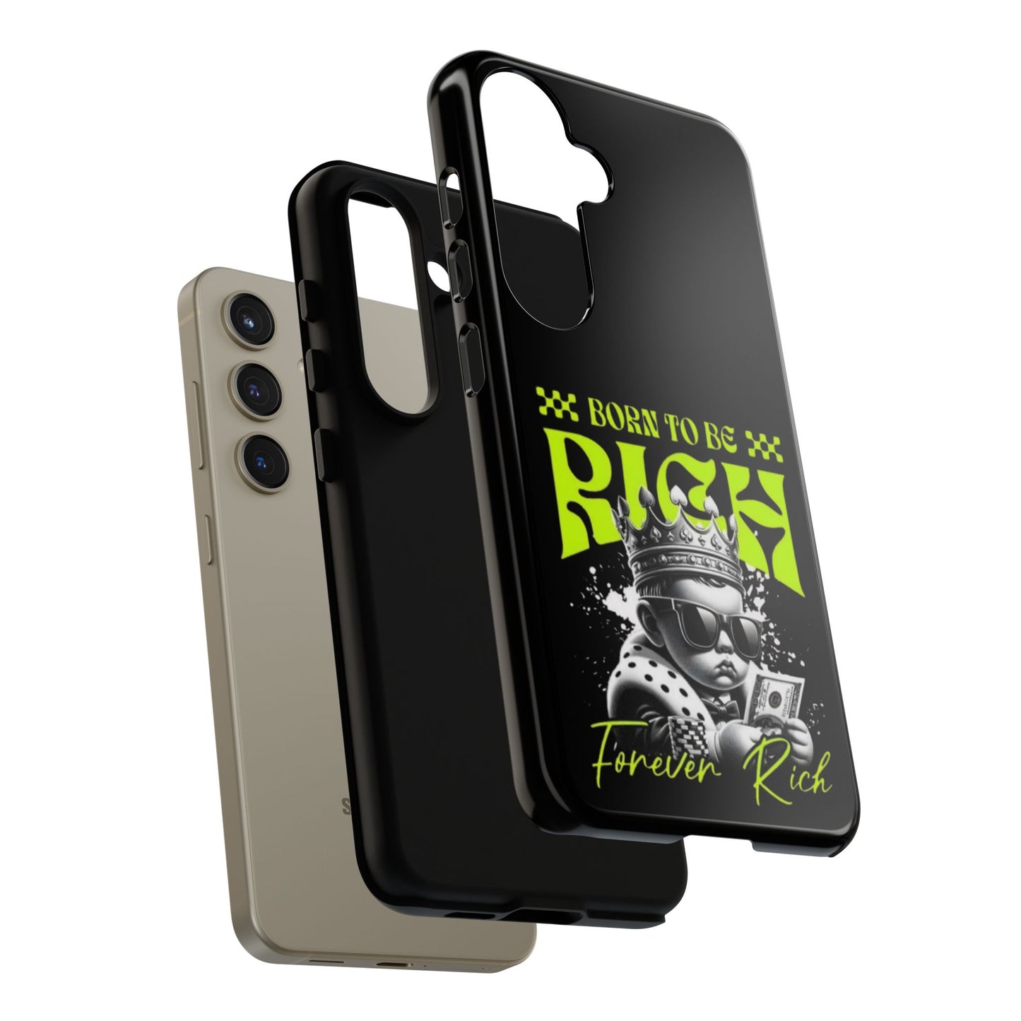 ,, Born to Be Rich"-Phone Case