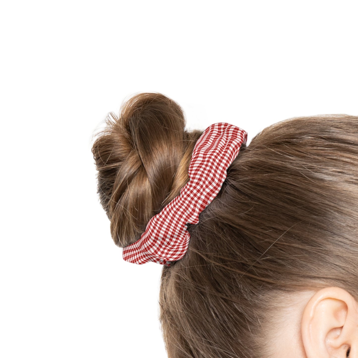 Red TARTAN TWIST-Scrunchies