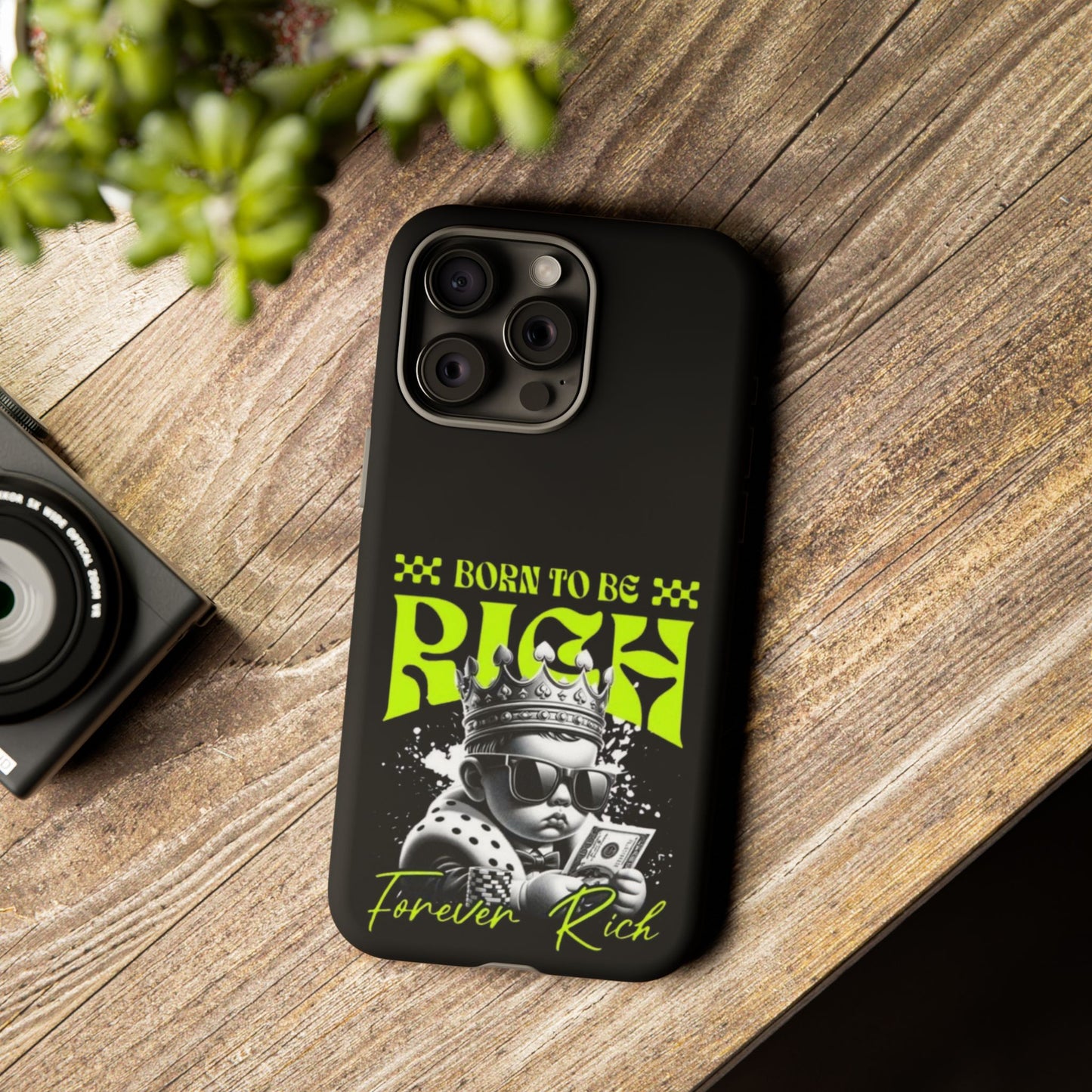 ,, Born to Be Rich"-Phone Case