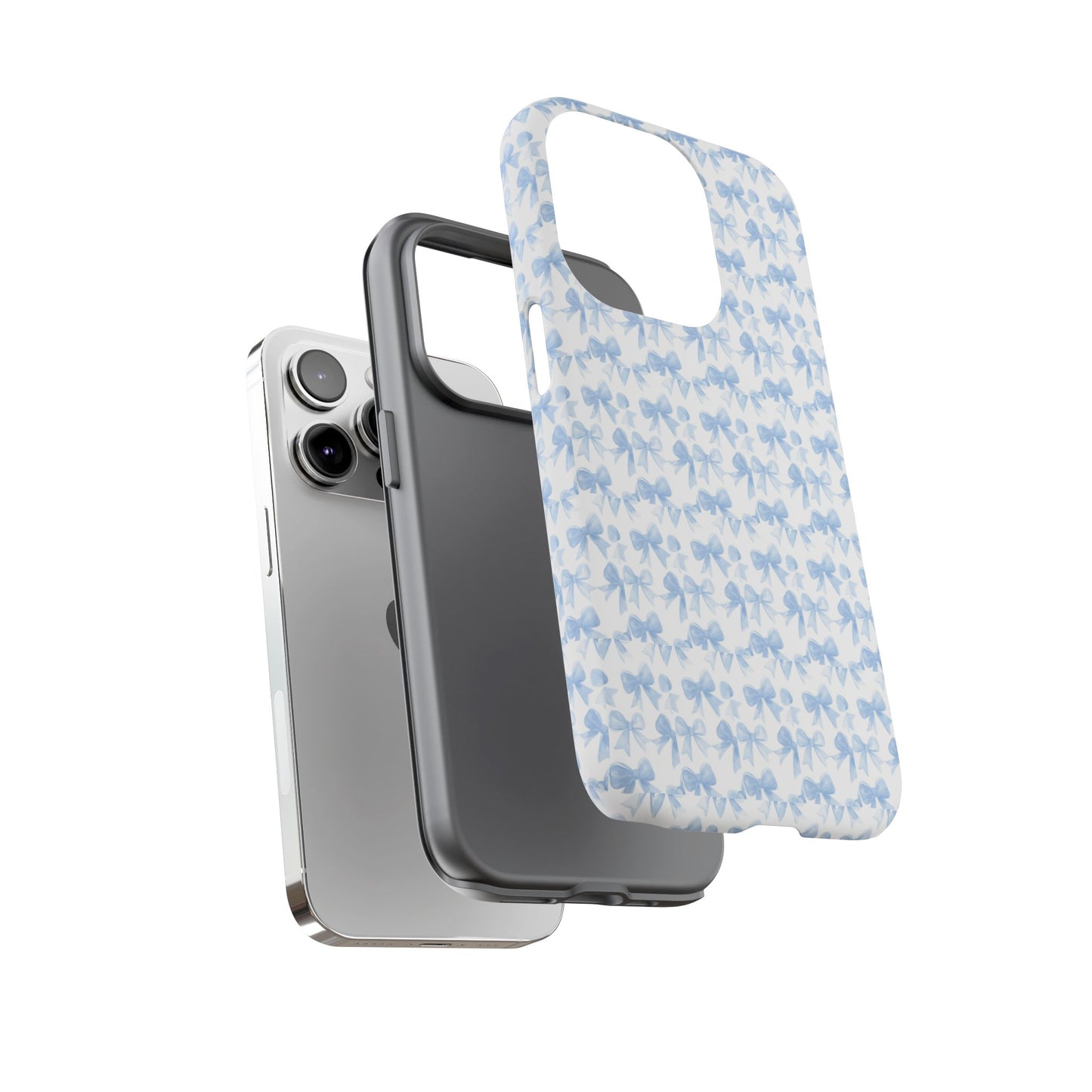 Blue Bow - Phone Case