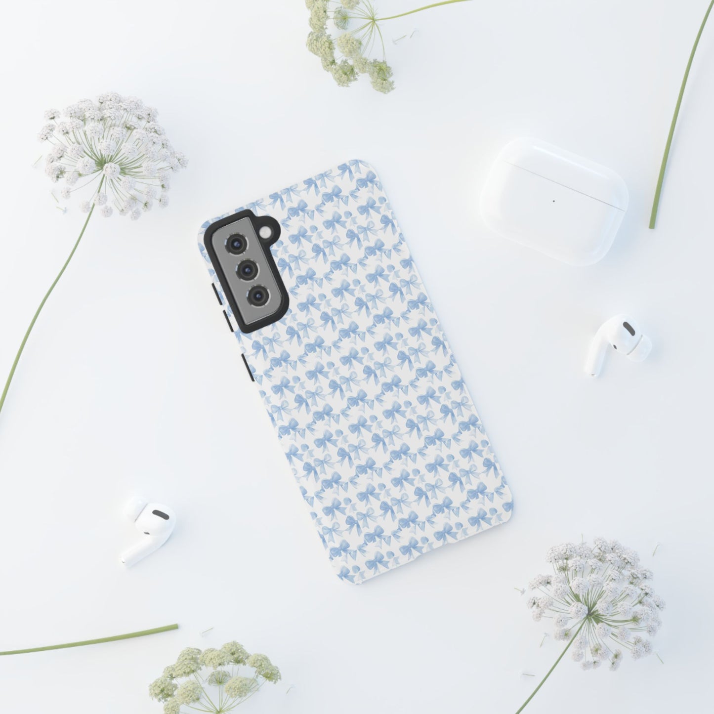 Blue Bow - Phone Case