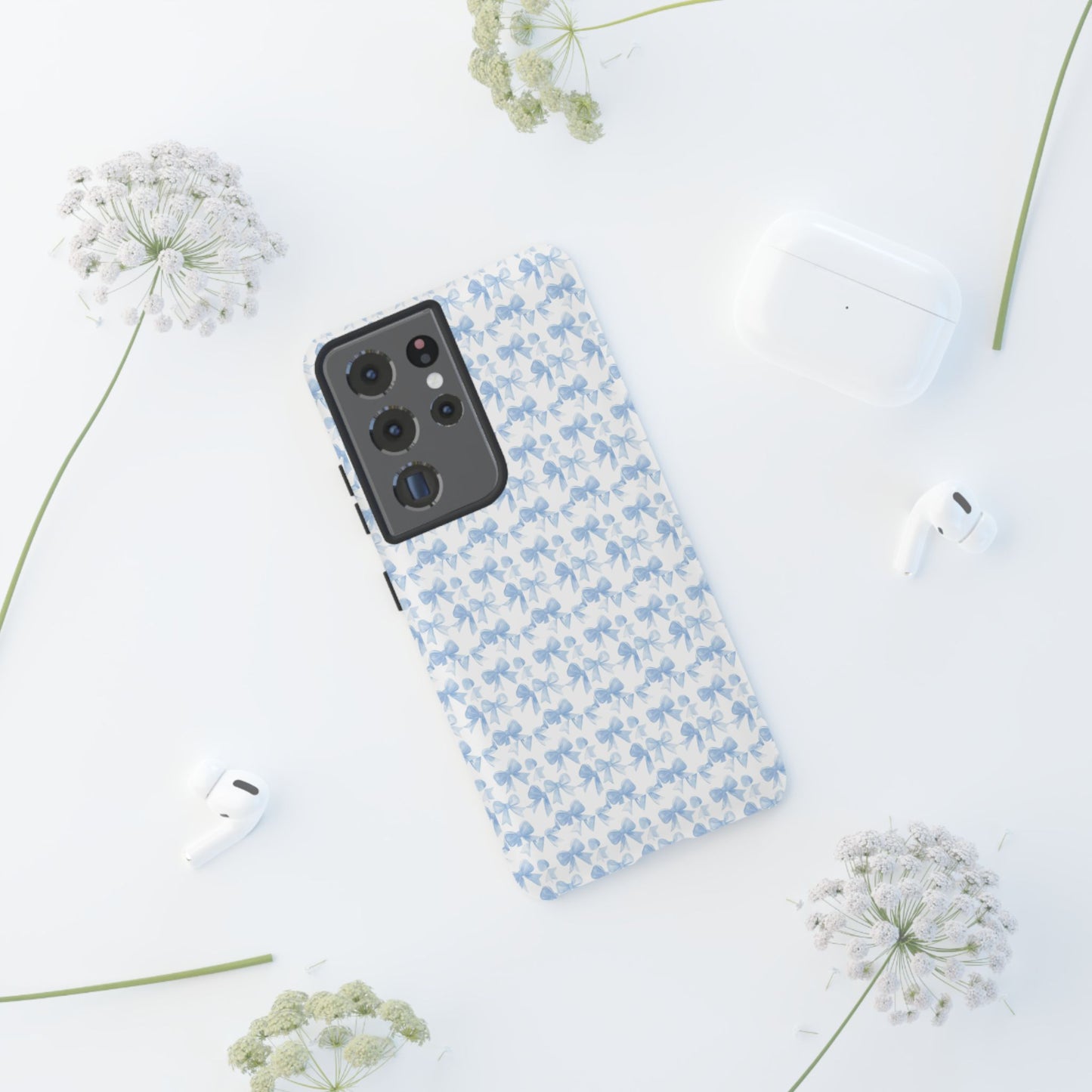 Blue Bow - Phone Case
