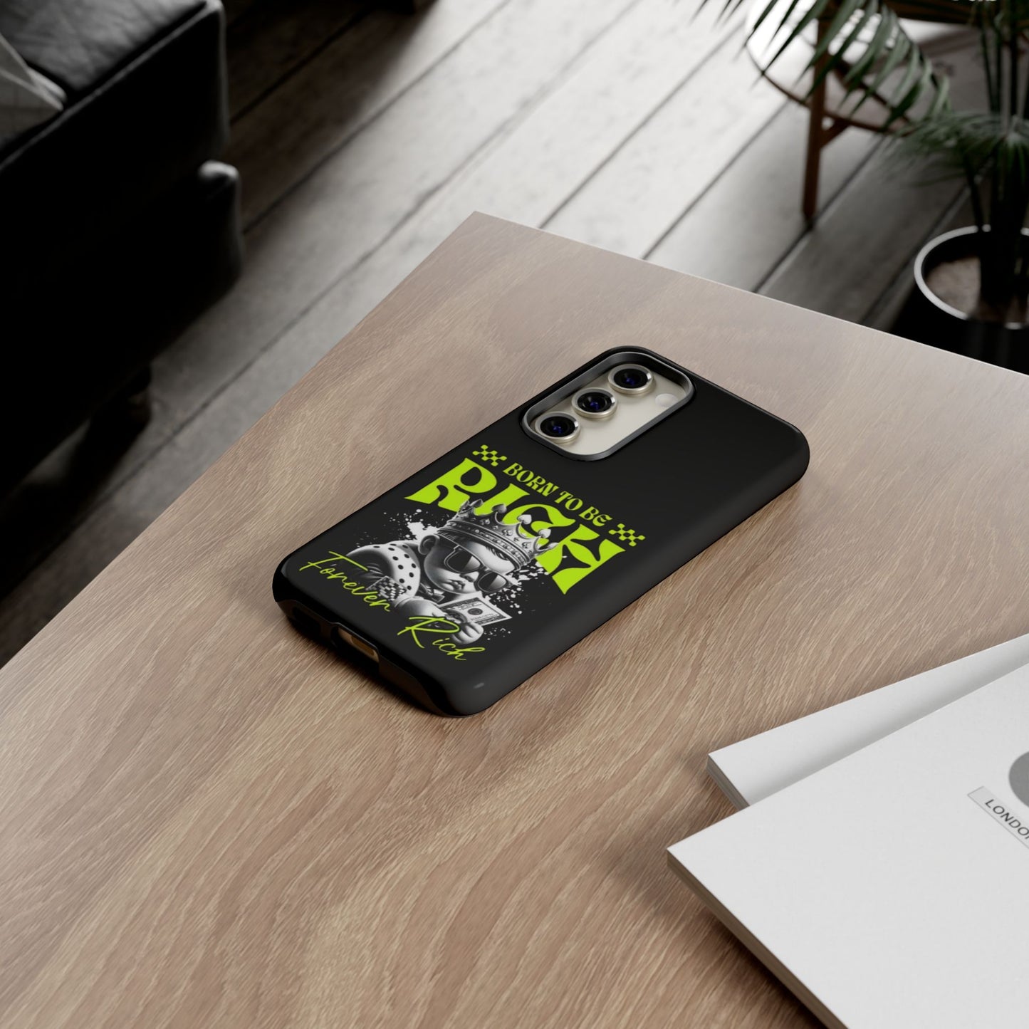 ,, Born to Be Rich"-Phone Case
