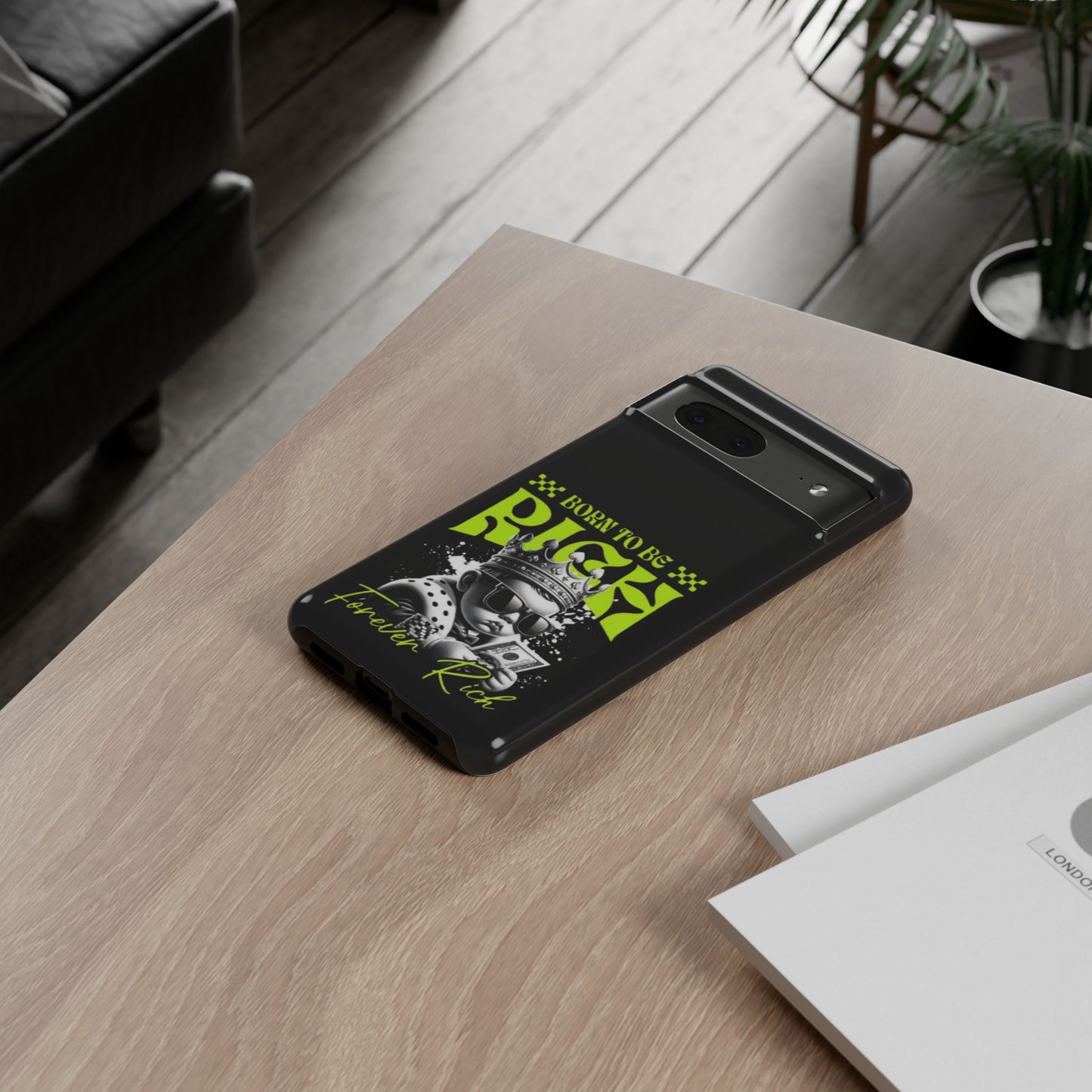 ,, Born to Be Rich"-Phone Case