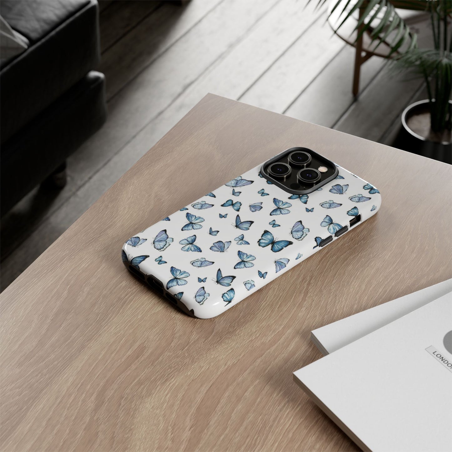 Blue Flutter Phone Case - Stylish & Protective Cover