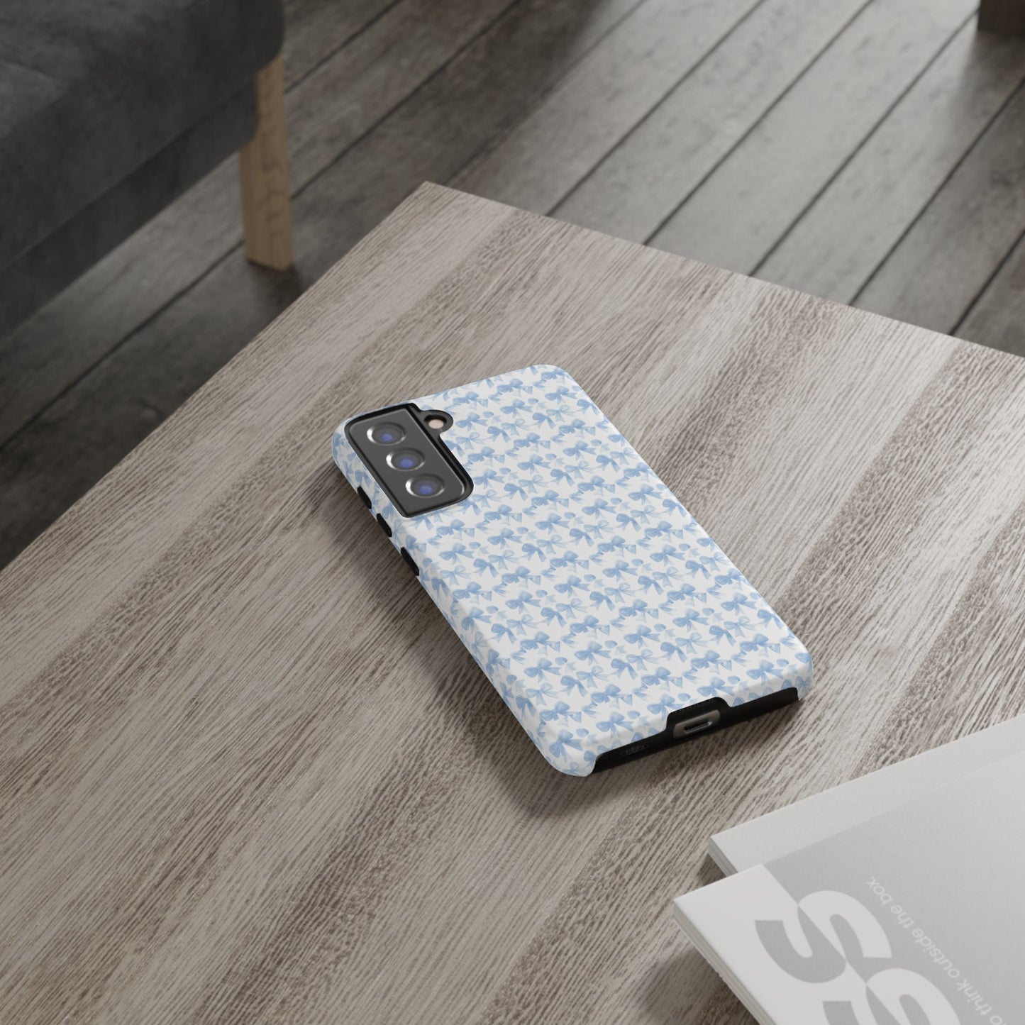 Blue Bow - Phone Case
