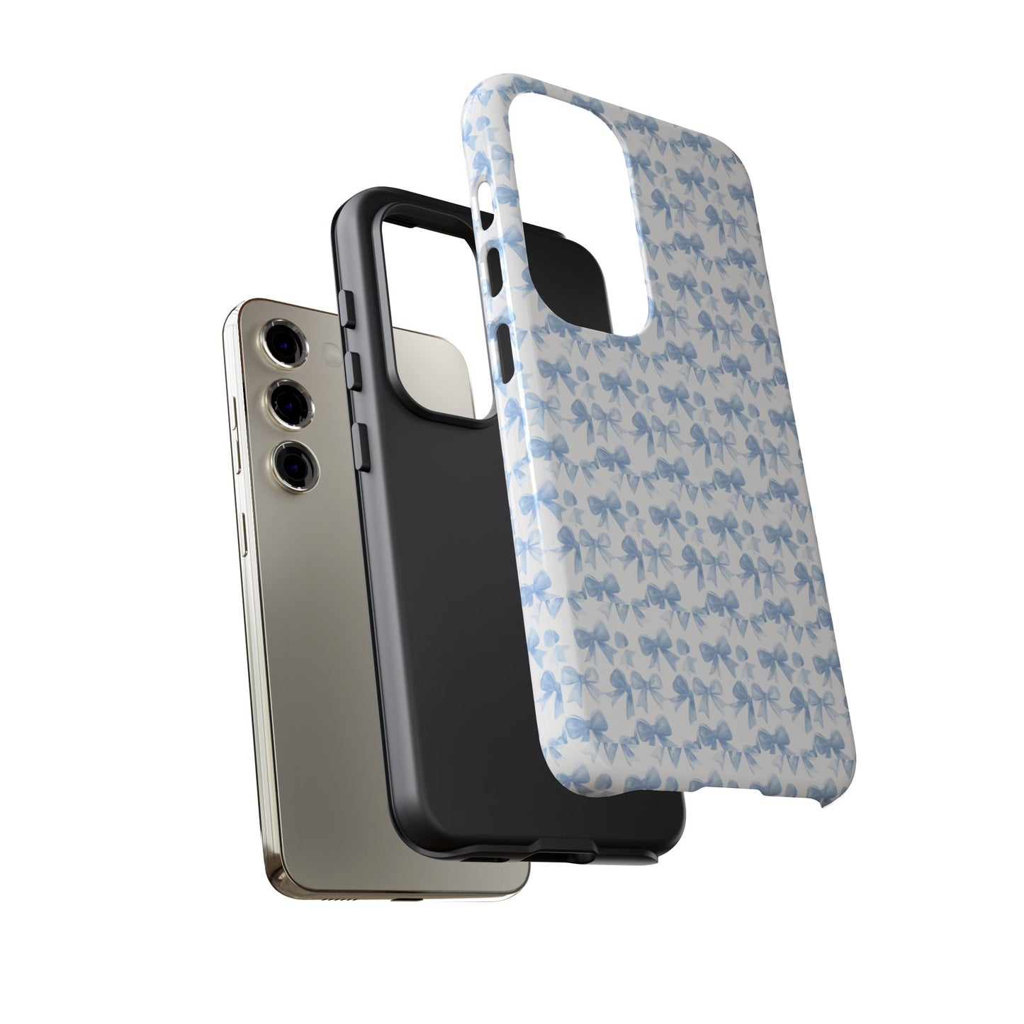 Blue Bow - Phone Case