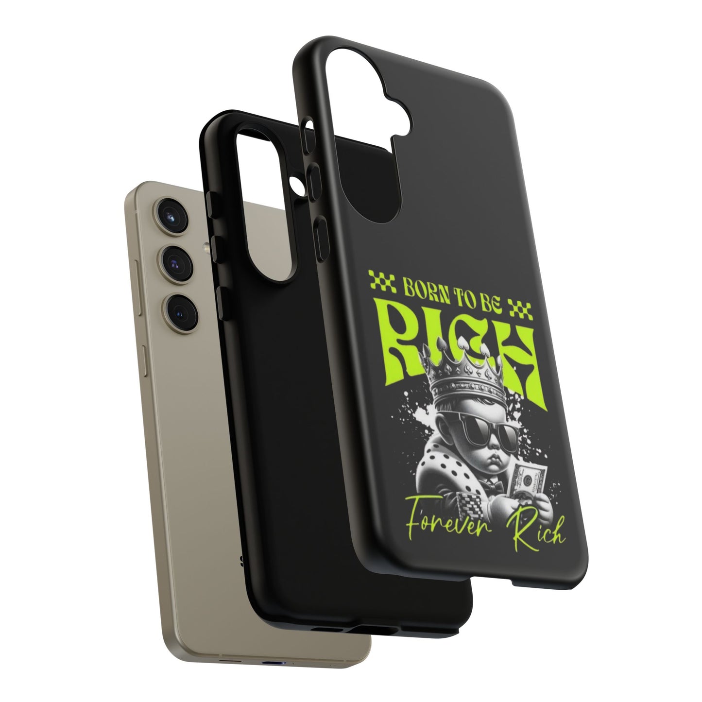 ,, Born to Be Rich"-Phone Case