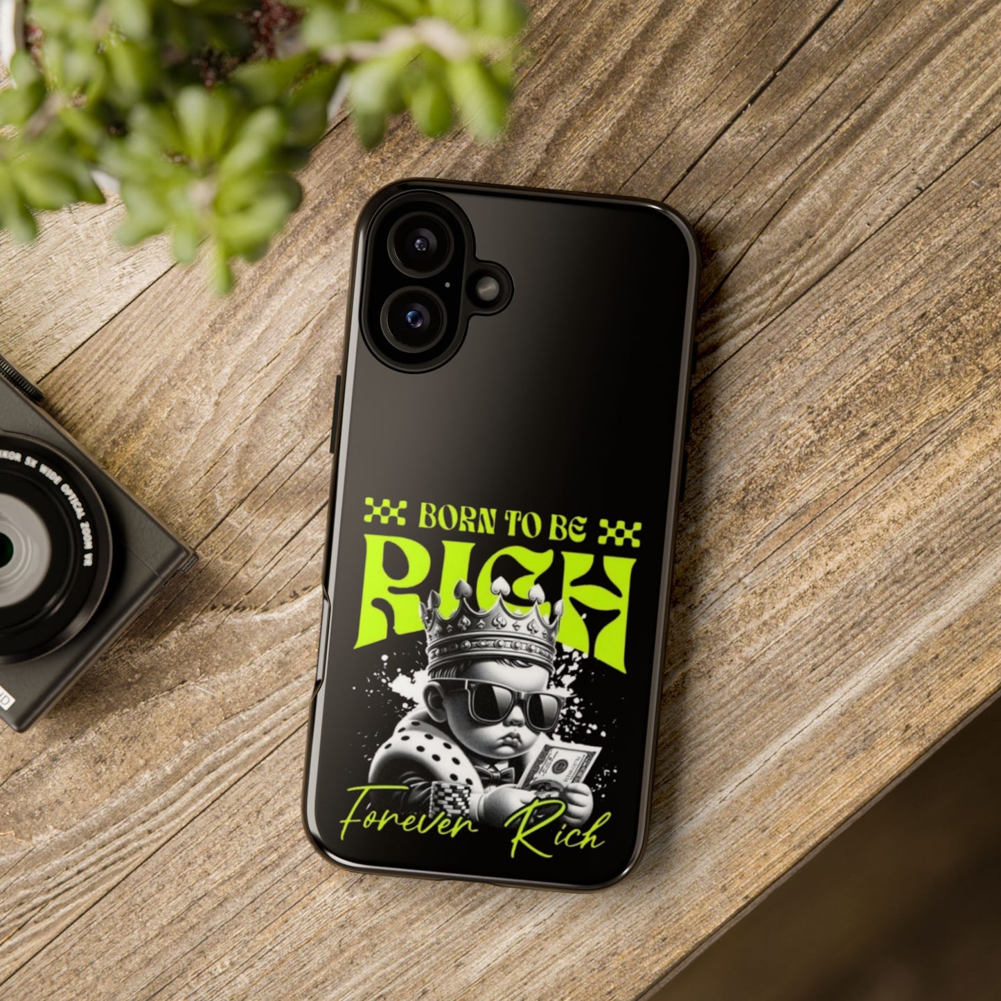 ,, Born to Be Rich"-Phone Case