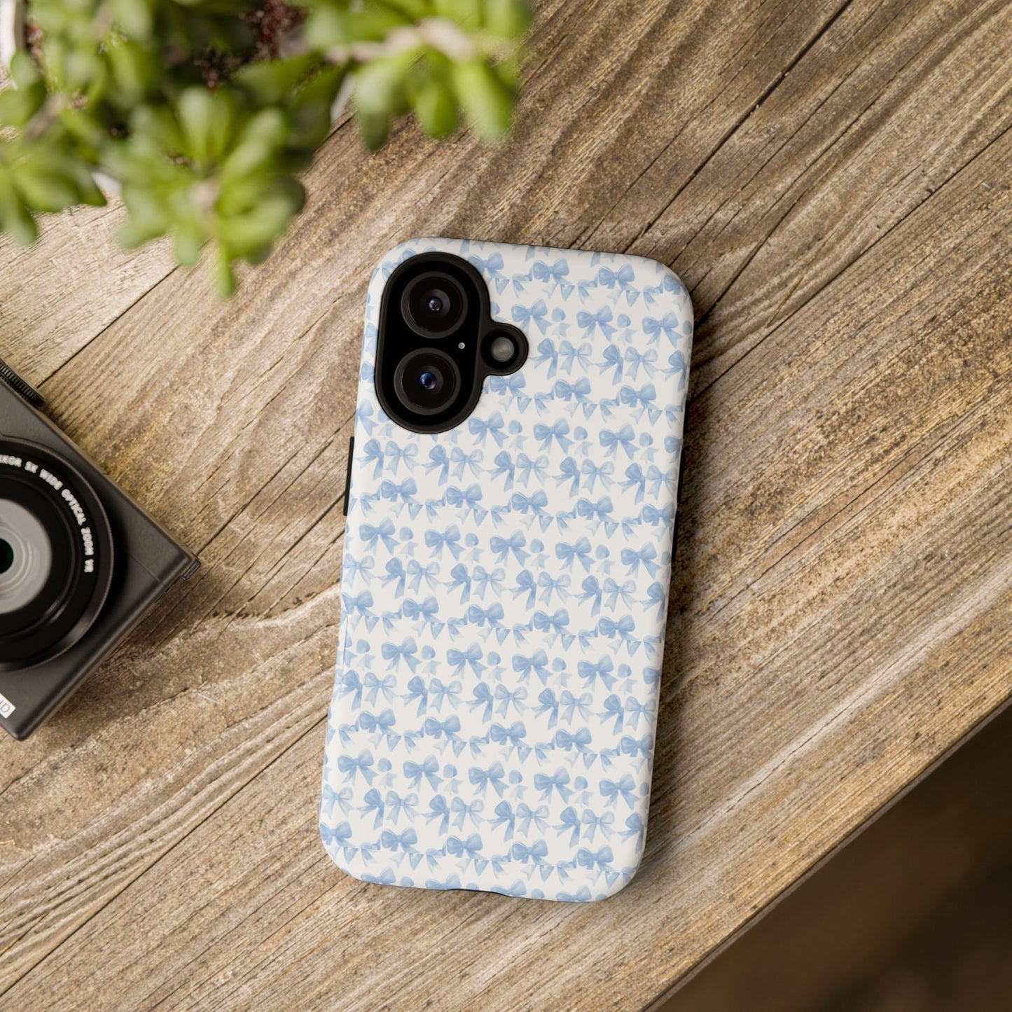 Blue Bow - Phone Case