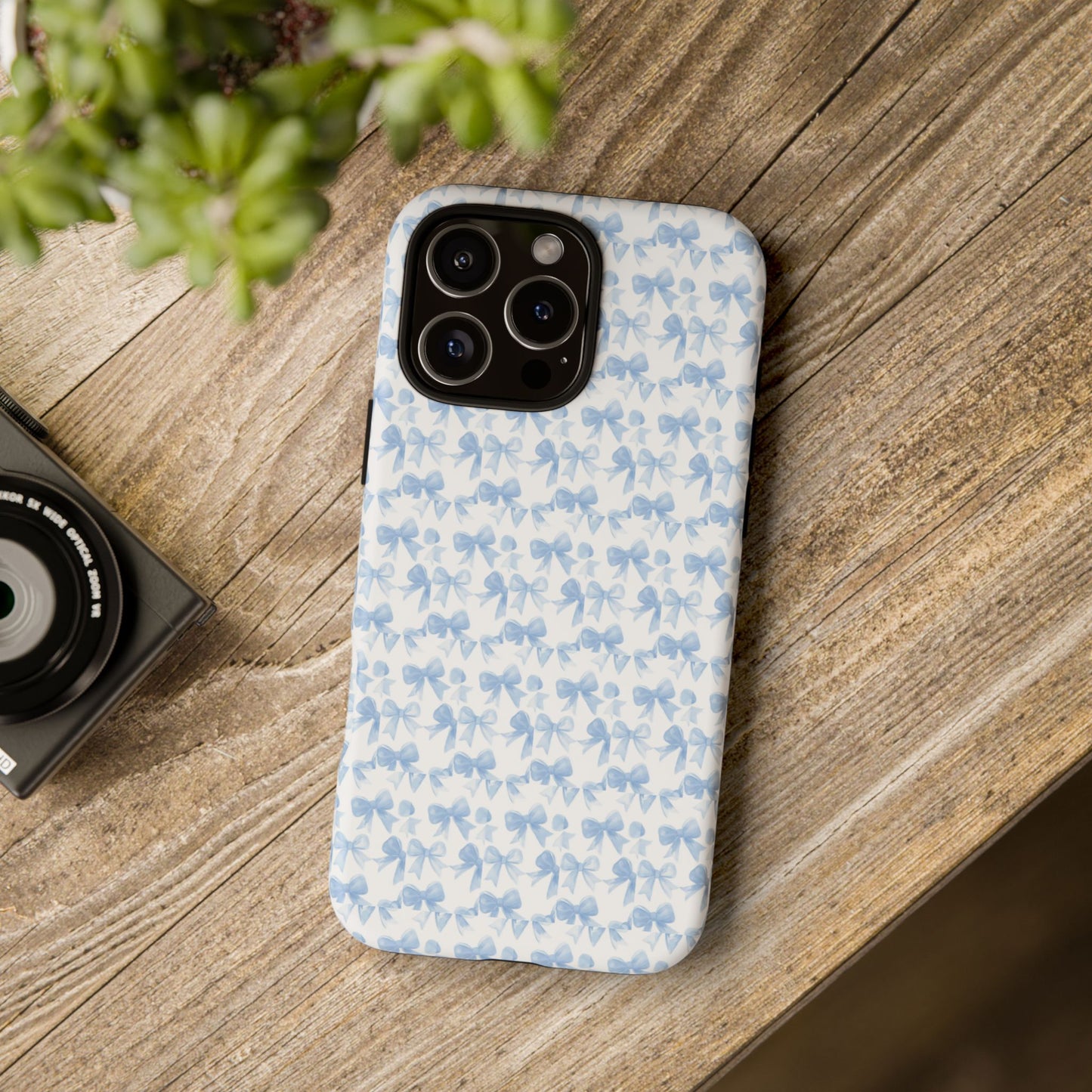 Blue Bow - Phone Case