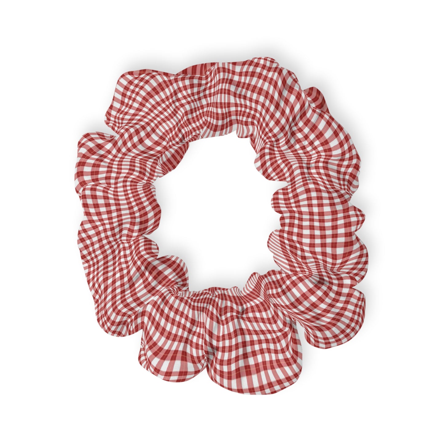 Red TARTAN TWIST-Scrunchies
