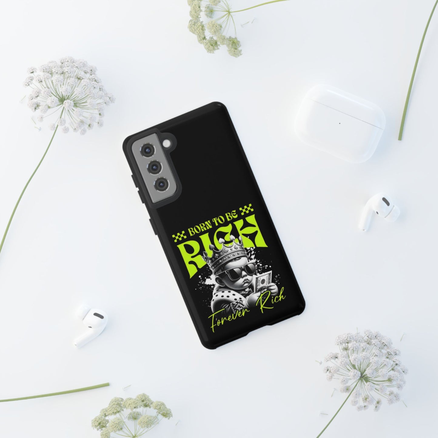 ,, Born to Be Rich"-Phone Case