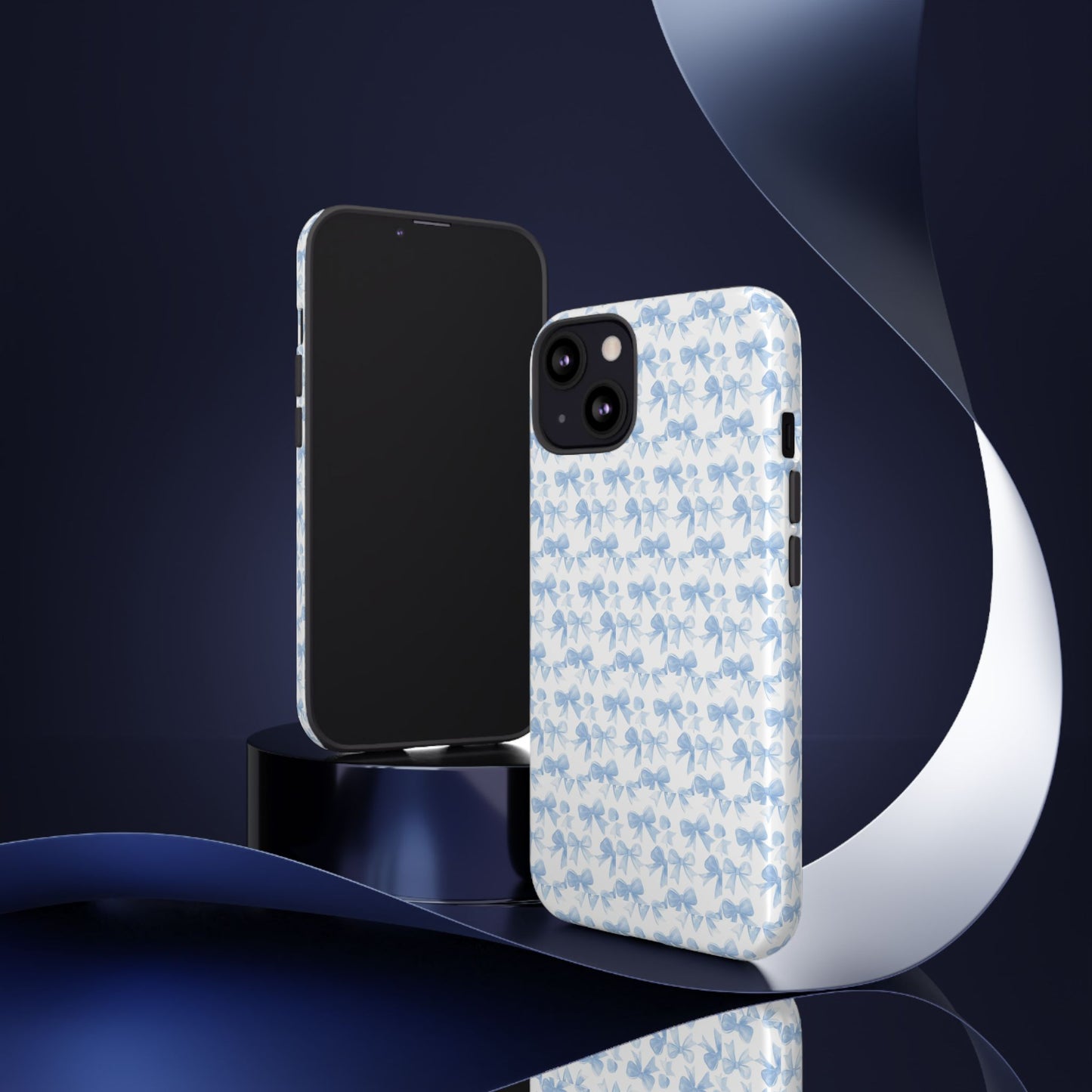 Blue Bow - Phone Case