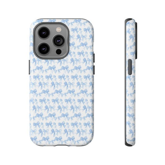 Blue Bow - Phone Case