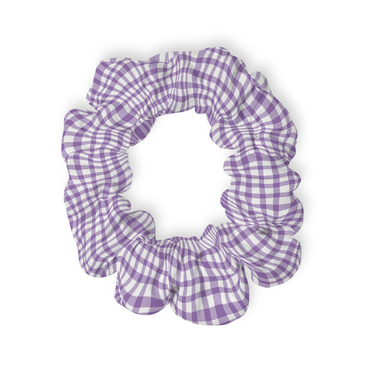 Purple TARTAN TWIST-Scrunchie